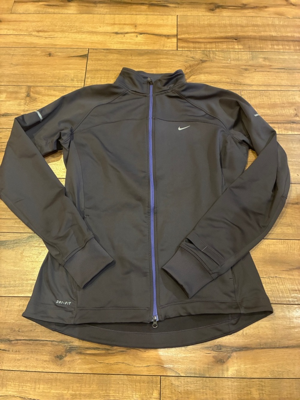 Nike Purple Women’s Full-Zip Training Jacket with Reflective Logo Running